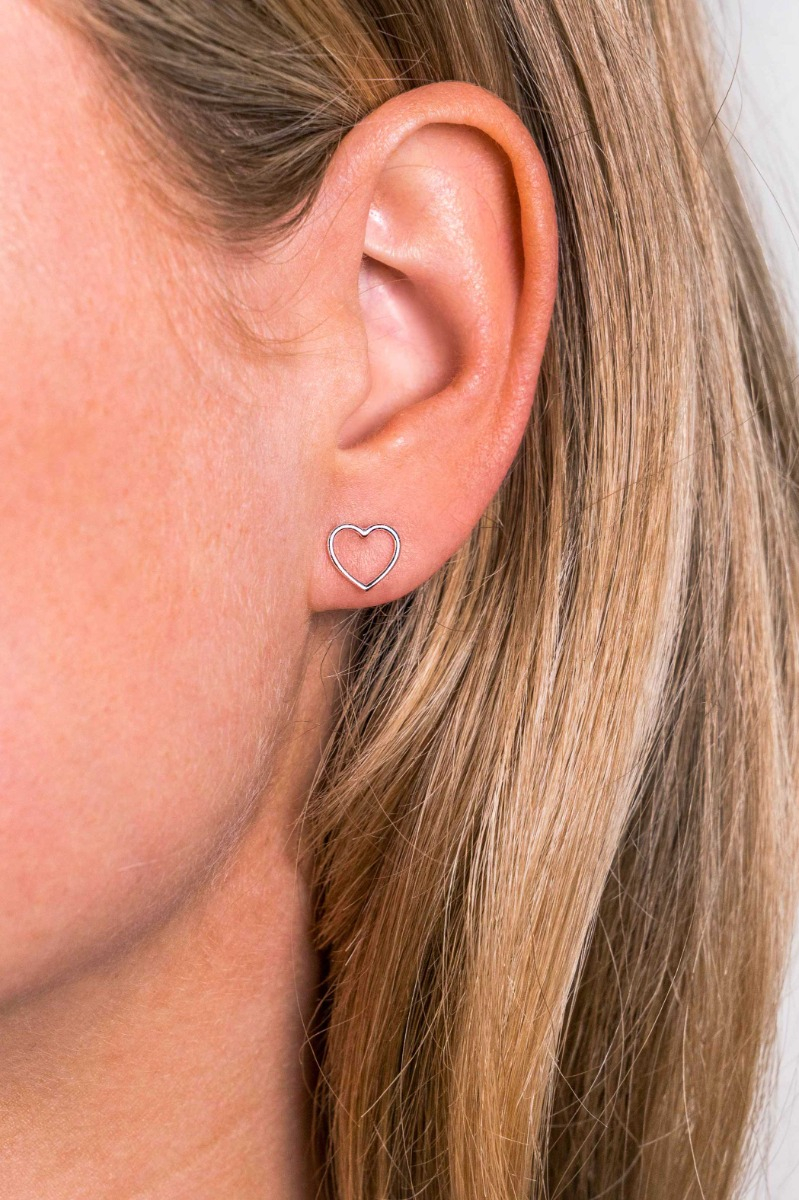 ZINZI silberne Ohrstecker Herz ZIO1630