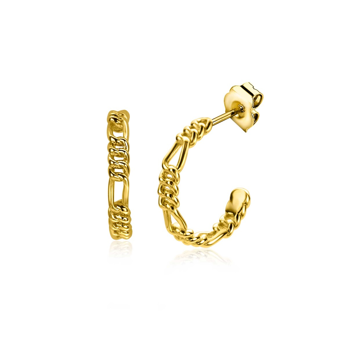 ZINZI zlv. oorstekers gg.verg. rond figaro 16x3mm