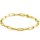 ZINZI GOLD armband paperclip schakels 4mm