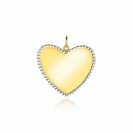 ZINZI GOLD hanger hart gediam. randje 19mm