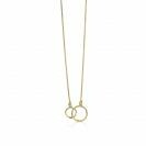ZINZI Gold 14 Karat Goldkette offene Kreise ineinander 42cm ZGC115