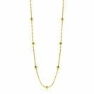 ZINZI GOLD bolletjes collier met 7x bol 40-43cm