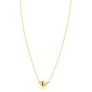 ZINZI GOLD collier met druppelvorm hanger