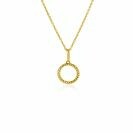 ZINZI GOLD hanger open rondje gedraaid 10mm
