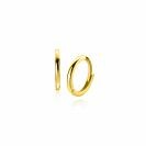 ZINZI GOLD klapcreolen glad 10x1.2mm