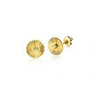 ZINZI GOLD oorknopjes rond gediamanteerd/zirc.6mm