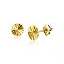 ZINZI GOLD oorknopje rond gediamanteerd 5mm