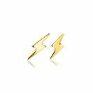 ZINZI GOLD oorknopjes bliksemschicht 10mm