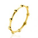ZINZI Gold 14-karätiger Goldring mit abwechselnden Kugeln, 2,4 mm breit. ZGR484