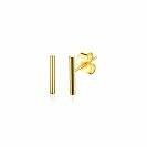 ZINZI Gold 14 Karat Gold Ohrstecker rund rohrförmig 10mm ZGO183