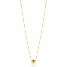 ZINZI Gold 14 Karat goldene Gliederkette mit elegantem glattem Kugel von 6mm, 42-45cm ZGC505
