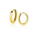 ZINZI GOLD klapcreolen ovaal 15x2mm