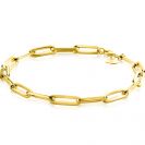 ZINZI GOLD armband paperclip schakels