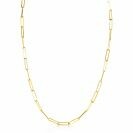 ZINZI GOLD collier paperclip schakels 3mm 43cm