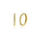 ZINZI GOLD klapcreolen met zirconia's 12x1.5mm