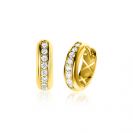 ZINZI GOLD klapcreolen half ronde buis 12,7x3,8mm
