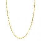 ZINZI GOLD collier paperclip schakels 3mm 45cm