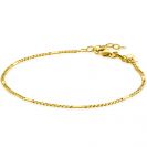 ZINZI GOLD armband gourmet met staafjes 17-19cm