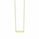 ZINZI Gold 14 Karat Goldkette Plättchen glatt 42cm ZGC176