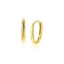 ZINZI GOLD klapcreolen ovaal 13x2mm