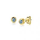 ZINZI zlv.oorknopjes ggverg.birthstones topaas cz