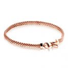ZINZI silbernes Fantasie Armband rosé vergoldet 18,5cm ZIA878R