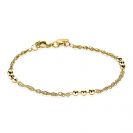 ZINZI silbernes Armband gelb vergoldet Kugel ZIA1422G