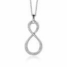 ZINZI zlv. hanger Infinity pave bezet met zirconia's