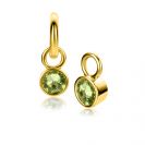 ZINZI zlv.oorbedels gg.verg. birthstones peridoot cz