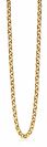 ZINZI silberne Jasseron-Halskette gelb vergoldet 5mm breit 45cm ZIC1009G