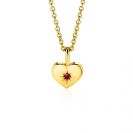 ZINZI zlv. hanger gg.verg.hart birthstones robijn