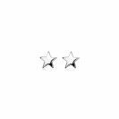 ZINZI silberne Ohrstecker glatt Stern 7mm ZIO1377
