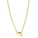 ZINZI zlv. collier gg.verg. grmt.met slot sluiting 45cm