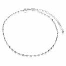 ZINZI silbernes Fantasie-Fußkettchen verdreht 23+4cm ZIE1458