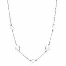 ZINZI zlv. collier met ronde plaatjes