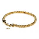 ZINZI silbernes Gliederarmband gelb vergoldet 4,5mm breit 19cm ZIA1057G