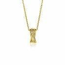 ZINZI zlv. collier gg.verg.cross-over en zirconia's