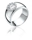 ZINZI silberner Ring weiß ZIR665