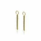 ZINZI silberne Ohrhänger gelb vergoldet Gourmet Kette 30mm ZICH1694G