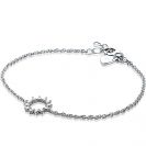 ZINZI silbernes Armband Sonne weiß ZIA1883