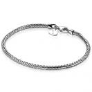ZINZI silbernes Gliederarmband vossenstaart 3mm breit 19cm ZIA1287