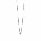 ZINZI silberne Kette mit Anhänger rund 40-43cm ZIC1393