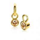ZINZI zlv.oorbedels gg.verg. birthstones citrien cz