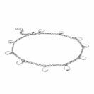 ZINZI silbernes Knöchelband Kreise 23+4cm ZIE1484