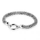 Zinzi silbernes breite Glieder Armband 19cm ZIA733