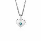 ZINZI zlv. hanger hart birthstones aquamarijn cz.