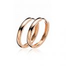 ZINZI silberne Ohrringe rosé vergoldet 24 x 3mm ZIO192R