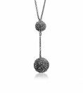 Zinzi silberne Kette schwarz 43-45cm ZIC569Z
