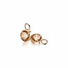 ZINZI silberne Ohrhänger rosé vergoldet champagner ZICH186CR