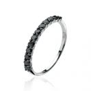 ZINZI silberner Ring schwarz ZIR827Z